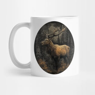 Elk Wildlife Nature Vintage Mug